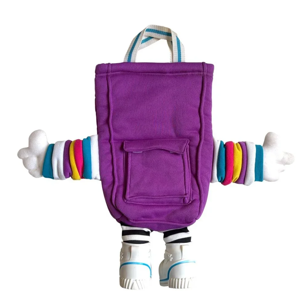 Dooffles Plush Stuffed Vintage 1980's Kid's Tote Bag (Purple)